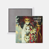 Venedig, Karnevalsmasken - Italien (Kühlschrankmag Magnet (Vorderseite/Rückseite)