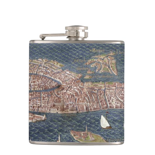 VENEDIG: KARTE, 16. Jahrhundert Flachmann (Vorderseite)