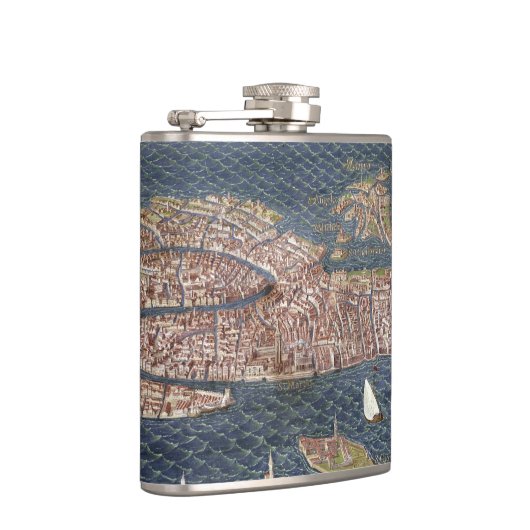 VENEDIG: KARTE, 16. Jahrhundert Flachmann (Rechts)