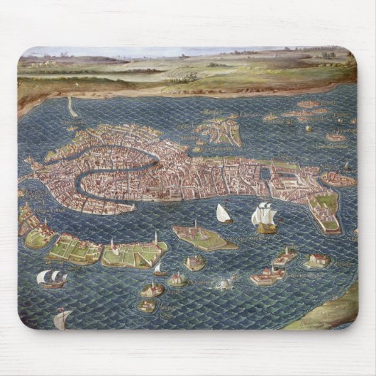 VENEDIG: KARTE, 16. Jahrhundert Mousepad (Vorne)