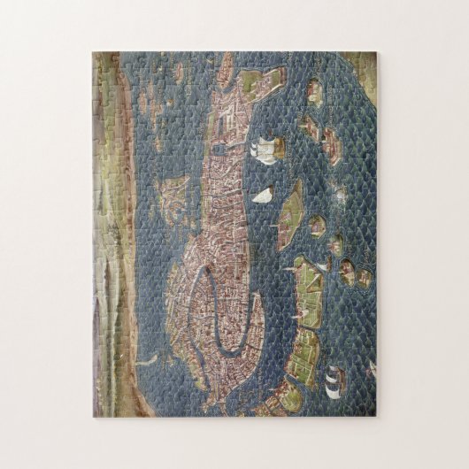 VENEDIG: KARTE, 16. Jahrhundert Puzzle (Vertikal)