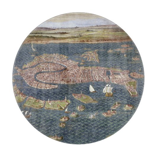 VENEDIG: KARTE, 16. Jahrhundert Schneidebrett (Vorderseite)