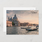Venedig Kirche Gondola Foto Postkarte (Vorne/Hinten)