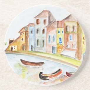 Venedig-Konzept Sandstein Untersetzer