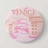 Venedig Kunst, Italien, Reisen Kunst, Pastell Button (Vorderseite)