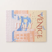 Venedig Kunst, Italien, Reisen Kunst, Retro Puzzle (Horizontal)