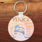 Venedig Kunst, Italien, Reisen Kunst, Retro Schlüsselanhänger (Vorderseite)