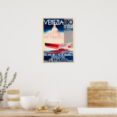 Venedig Lido 1930 Wettbewerb für Motorboote Poster (Küche)
