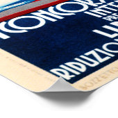 Venedig Lido 1930 Wettbewerb für Motorboote Poster (Ecke)