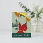 Venedig, Lido Postkarte (Stehend Vorderseite)