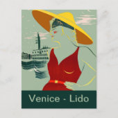 Venedig, Lido Postkarte (Vorderseite)