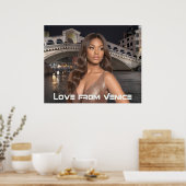 Venedig - Liebe aus Venedig Poster (Küche)