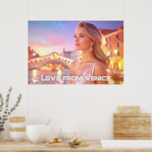 Venedig - Liebe aus Venedig - Poster (Küche)