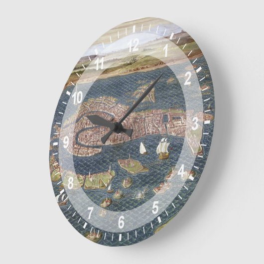 VENEDIG MAP, 16. JAHRHUNDERT GROßE WANDUHR (Winkel)