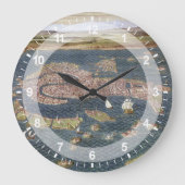 VENEDIG MAP, 16. JAHRHUNDERT GROßE WANDUHR (Vorderseite)