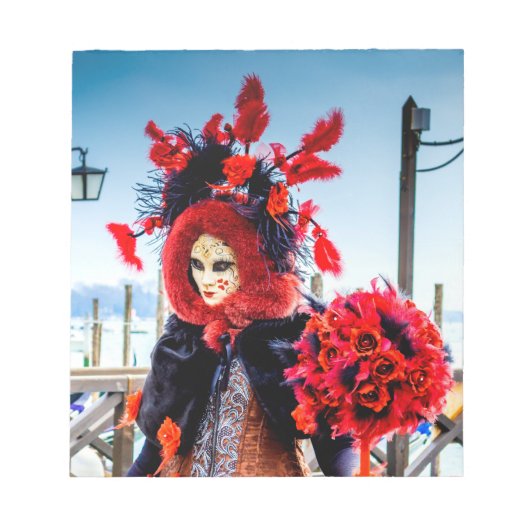 Venedig-Maske Editor Notizblock (Vorderseite)