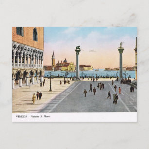 Venedig, Nachbildung einer Vintage-Postkarte 1910 Postkarte
