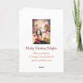 Venedig-Nacht - leere Karte (Rückseite)