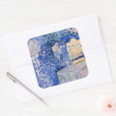 Venedig Nacht vom Festival der Schatzmeister Quadratischer Aufkleber (Umschlag)