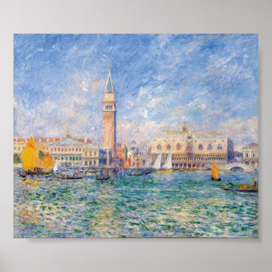 Venedig (Palast des Dogen) Pierre-Auguste Renoir Poster (Vorne)