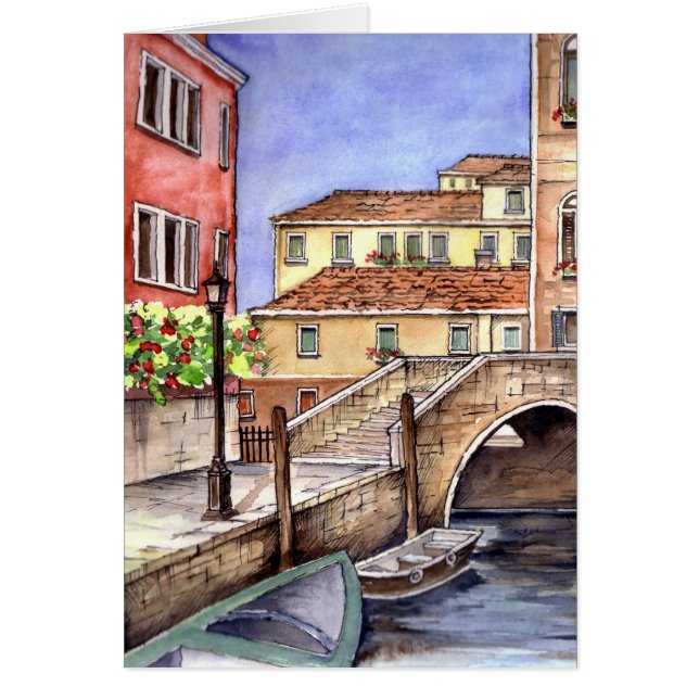 Venedig - Pen & Wash Wasserfarbe (Vorne)