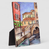 Venedig - Pen & Wash Wasserfarbe Fotoplatte (Seite)