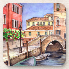 Venedig - Pen & Wash Wasserfarbe Getränkeuntersetzer