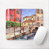 Venedig - Pen & Wash Wasserfarbe Mousepad (Mit Mouse)