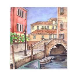 Venedig - Pen & Wash Wasserfarbe Notizblock