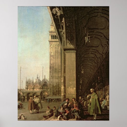 Venedig: Piazza di San Marco und die Kolonnade Poster (Vorne)