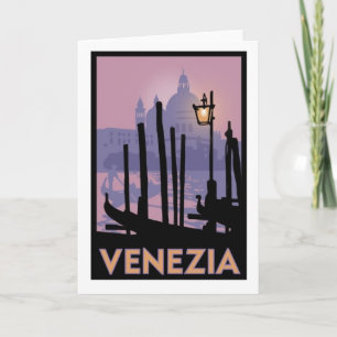 Venedig-Plakat-Gruß-Karte Karte