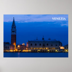 Venedig Poster mit San Marco Platz