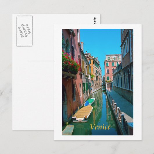 Venedig Postkarte (Vorne/Hinten)
