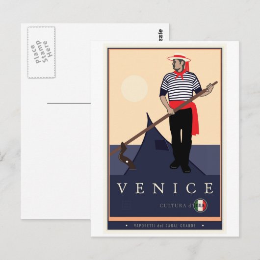 Venedig Postkarte (Vorne/Hinten)