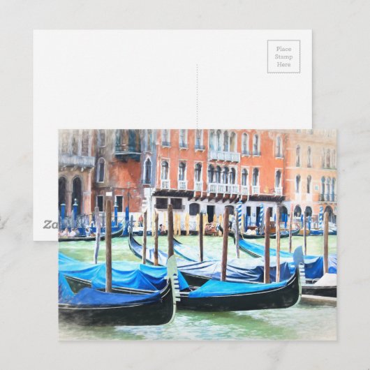 Venedig Postkarte (Vorne/Hinten)