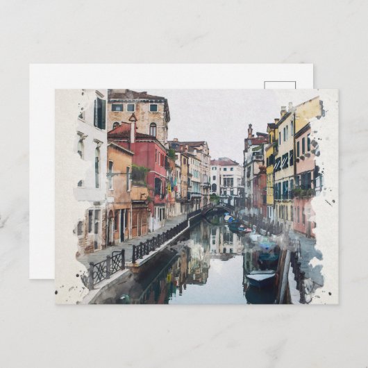 Venedig Postkarte (Vorne/Hinten)