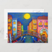 Venedig-Postkarte Moonlit Postkarte (Vorne/Hinten)