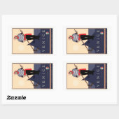 Venedig Rechteckiger Aufkleber (Blatt)