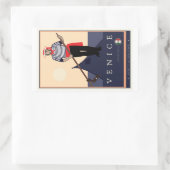Venedig Rechteckiger Aufkleber (Tasche)