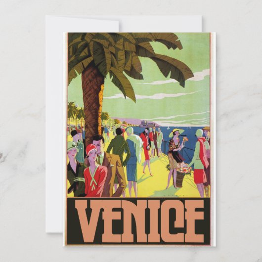 Venedig Reise Kunstwerk Einladung (Vorderseite)