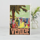 Venedig Reise Kunstwerk Einladung (Stehend Vorderseite)