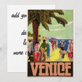 Venedig Reise Kunstwerk Einladung (Vorne/Hinten)