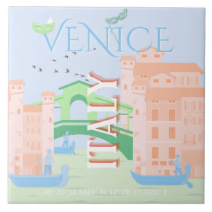 Venedig Reisen Kunst, Italien, Reisen Kunst Fliese