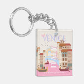 Venedig Reisen Kunst, Italien, Reisen Kunst Schlüsselanhänger (Vorderseite links)