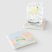 Venedig Reisen Kunst, Italien, Reisen Kunst Steinuntersetzer (Seitenansicht)