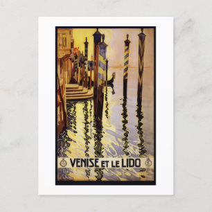Venedig Reiseplakat Postkarte