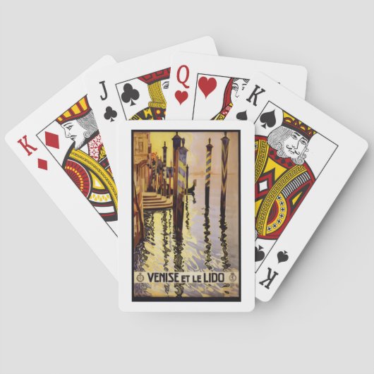 Venedig-Reiseposter Spielkarten (Rückseite)
