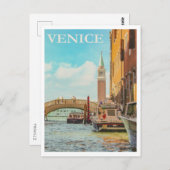 Venedig, Retroreise Postkarte (Vorne/Hinten)