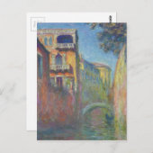 Venedig, Rio de Santa Salute von Claude Monet Postkarte (Vorne/Hinten)