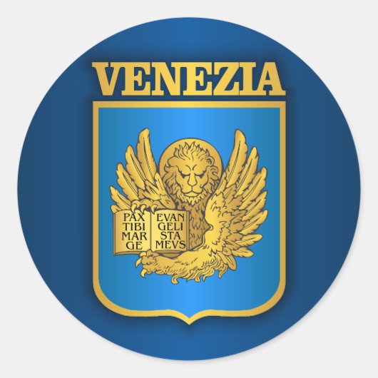 Venedig Runder Aufkleber (Vorderseite)